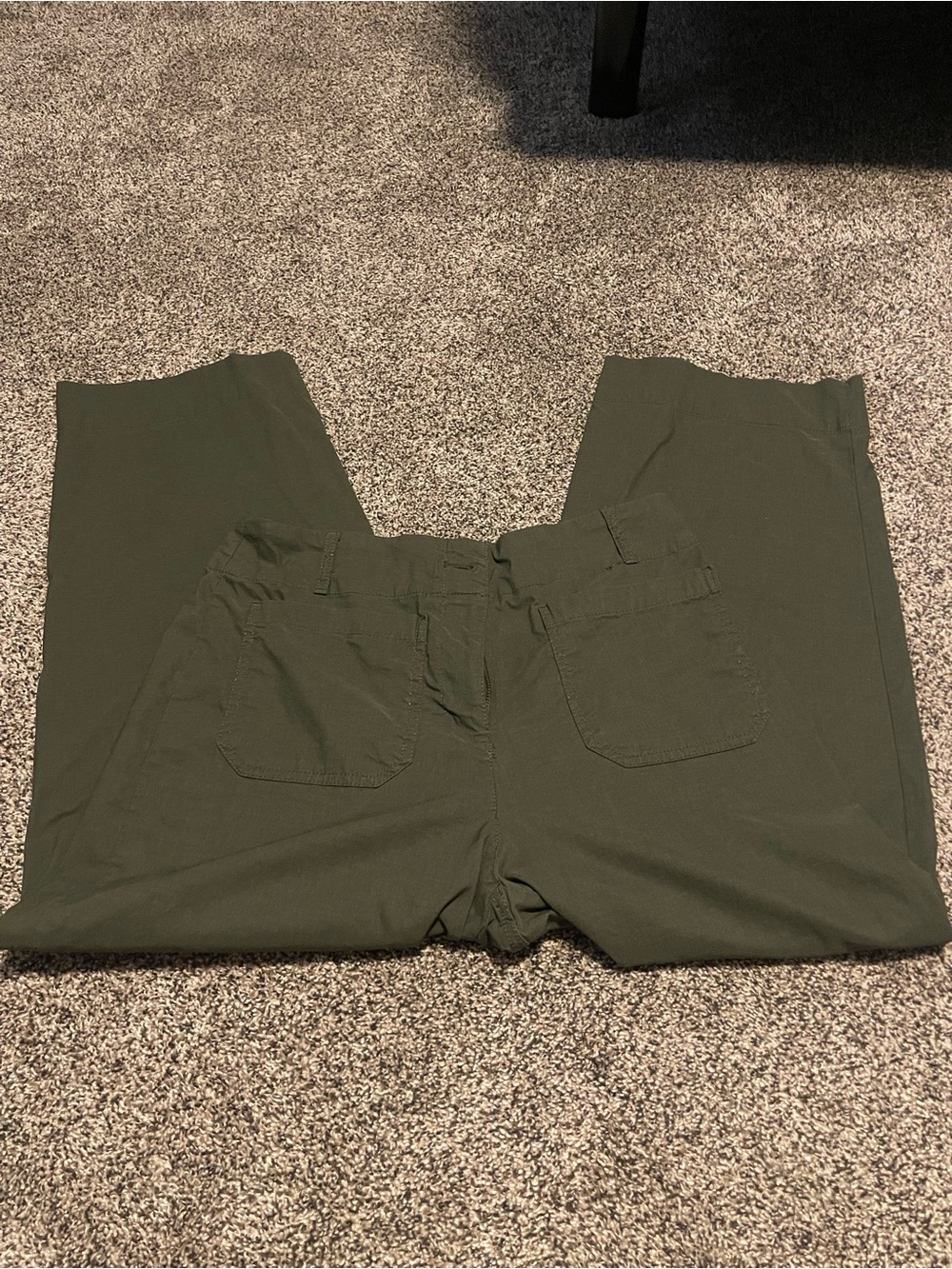 Hilary Radley Olive Green Wide Leg Pants